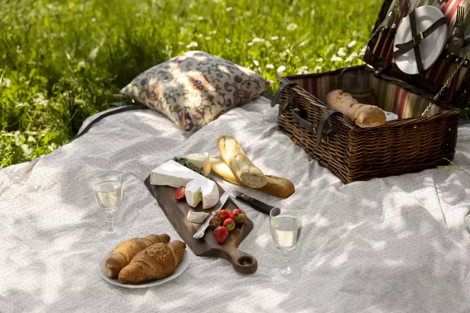 picnic blanket with waterproof backing